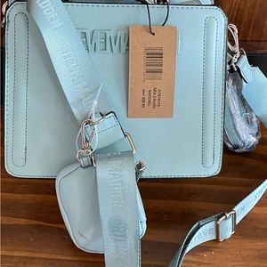 🐟Steve Madden BEVELYN Satchel/Crossbody Sea Crush Blue🐟